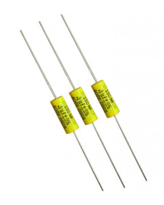 Mallory 150´s 1nF (0.001uF) / 630V polyester film capacitor, axial