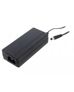 Power supply switched-mode 48V / 1.25A, 60W (2.1mm, positive center tap)