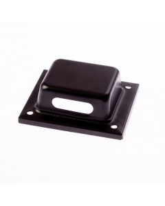 End bell for EI86 transformers, black, with opening