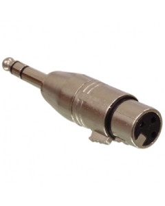 XLR female - 6,3mm stereo jack