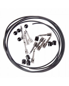 George L pedalboard cableset (10 angled plugs - 3m cable - 10 hat) BLACK