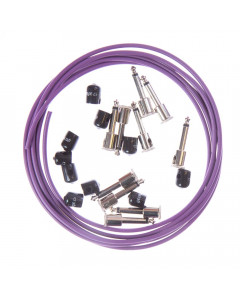 George L pedalboard cableset (10 angled plugs - 3m cable - 10 hat) PURPLE
