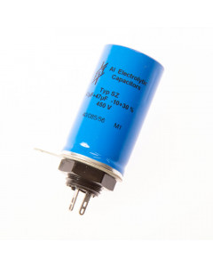 F+T 47+47uF / 450V electrolytic capacitor, Screw mount can