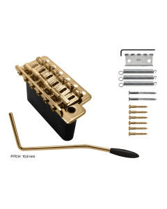 Wilkinson classic tremolo bridge for strat, gold