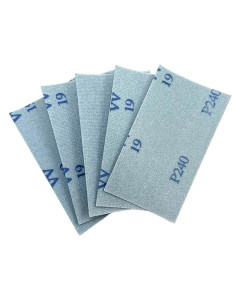 NitorLACK  Flex latex sanding sheets 130 x 75 mm sheets K240 - 5 pcs