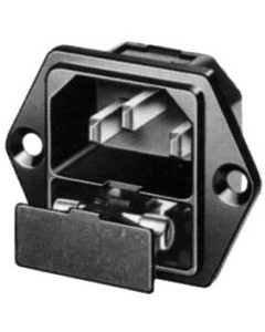 IEC panel connector with fuse 6200.2300 style