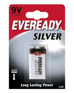 Eveready Silver 6F22 / 9V Carbon Zinc Battery