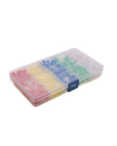 5mm LED kit, 5 colours, 500 pcs