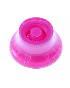 UT Guitar Parts TOP HAT potentiometer knob - pink (white digits)