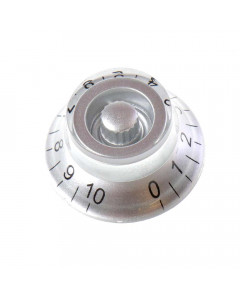UT Guitar Parts TOP HAT potentiometer knob - silver
