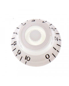 UT Guitar Parts TOP HAT potentiometer knob - white