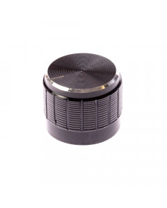 UT 60 aluminium / plastic knob 21x17 - black