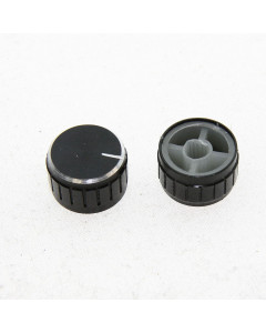 UT 60 aluminium / plastic knob 21x13 - black