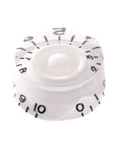 JAPAN Speed potentiometer knob - white (embossed numbers)