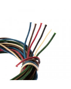 "Cloth Pushback" 18AWG wire, solid - green for heaters