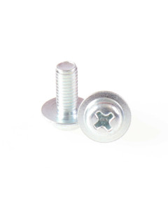 Flanged button head screw, M5 x 20, zink 10pcs