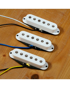 UT guitar parts - AlNiCo 5 Vintage #5 strato pickup set - white