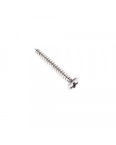 Bridge - tremolo screw 3x25mm oval, chrome, 6 pcs lot