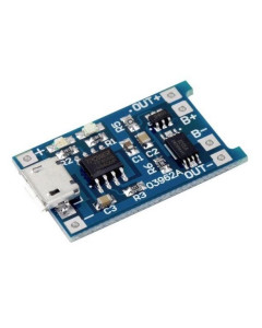 Li-Ion Battery Charger Module 3.7V, 1A Max, Micro USB