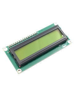 LCD Display 1602, 2x16, IIC/I2C, Green, LED Backlight