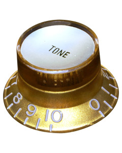Hosco KG-130TSI Top Hat Tone potentiometer knob - gold-silver