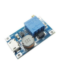 Step-Up DC/DC Converter 5–28V, Max 2A, Micro USB Input