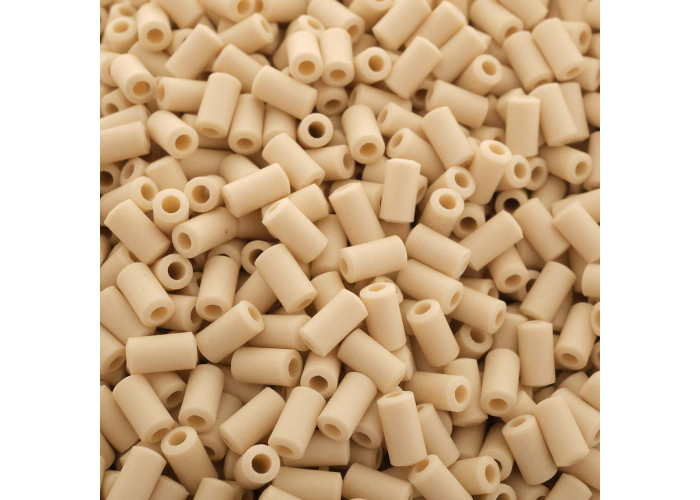 ceramic spacer for component leads 2.5 x 5mm - NOS - 50pcs lot