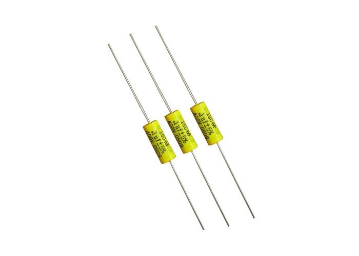 Mallory 150´s 100nF (0.1uF) / 630V polyester film capacitor, axial