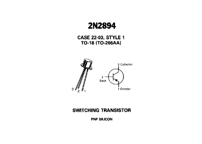 2N2894 transistor