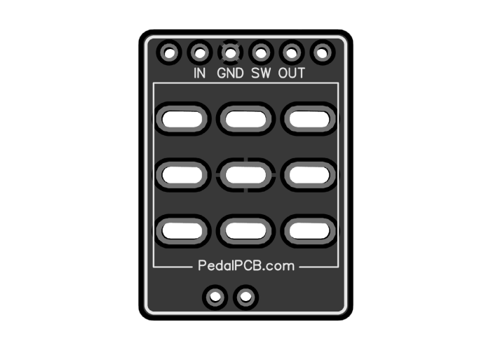 Pedal PCB - Illuminated 3PDT Breakout Board (Single Color)