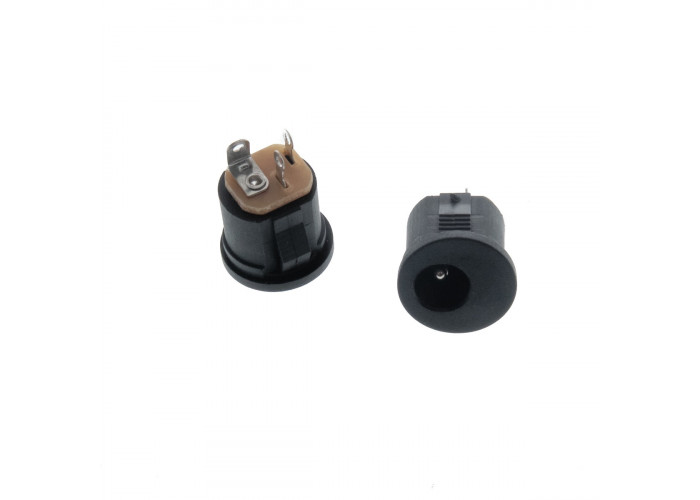 DC-Jack 15, isolated, SNAP-IN, 2.1mm, with switch