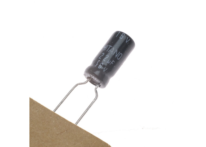 22uF 16V 105c electrolytic capacitor (taiwan) 100pcs lot