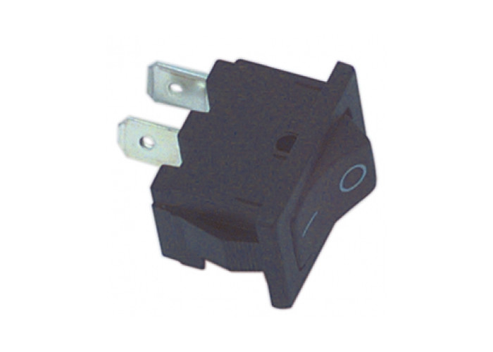 Rocker Switch 2x on-off (DPST), black