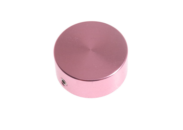 Foot switch topper, aluminum, pink