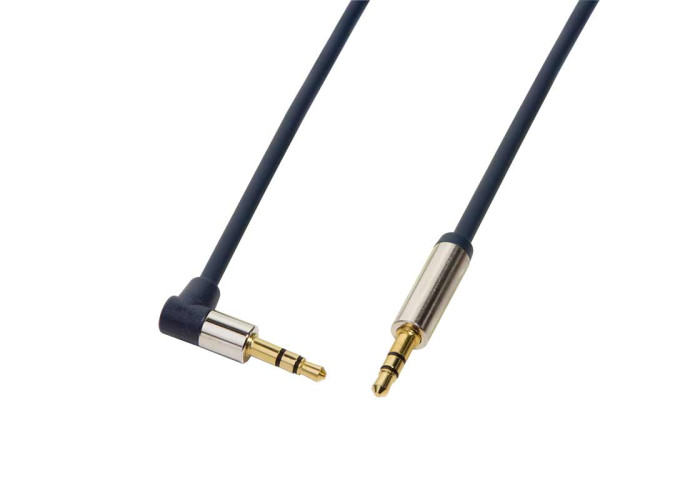 3.5mm (mini plug) stereo - 3.5mm angled stereo (mini plug), 1m cable ...