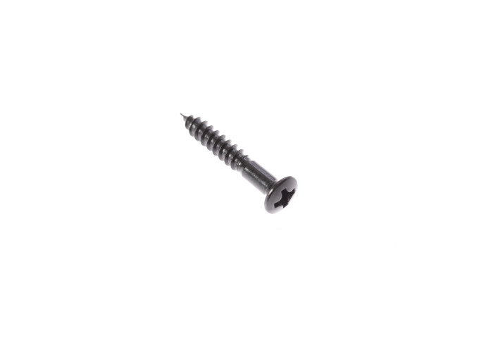 Strap pin - bridge (tele, bass) screw 3.5x25mm oval, black, 4 pcs lot