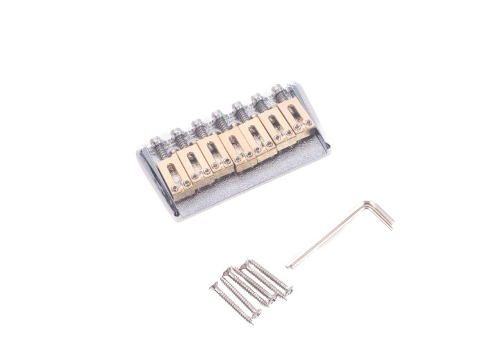 UT Guitar Parts  - 7-string Hardtail Bridge - Chrome