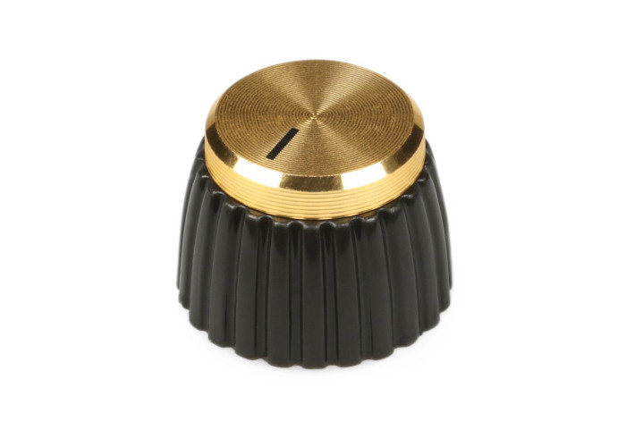 Marshall original part - gold top potentiometer knob knurled shaft