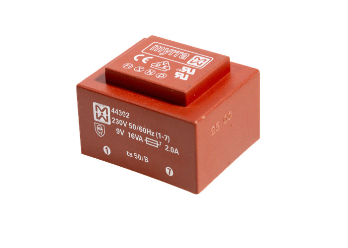PCB transformer Myrra 44302 16VA 9V 1.778A