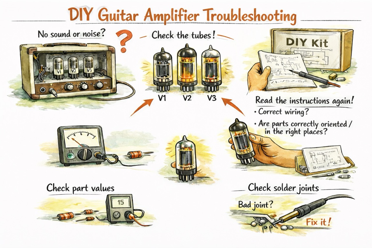 Troubleshooting DIY kits - tube amplifiers